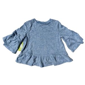 Crazy 8 Girls 2T Blue light knit Top